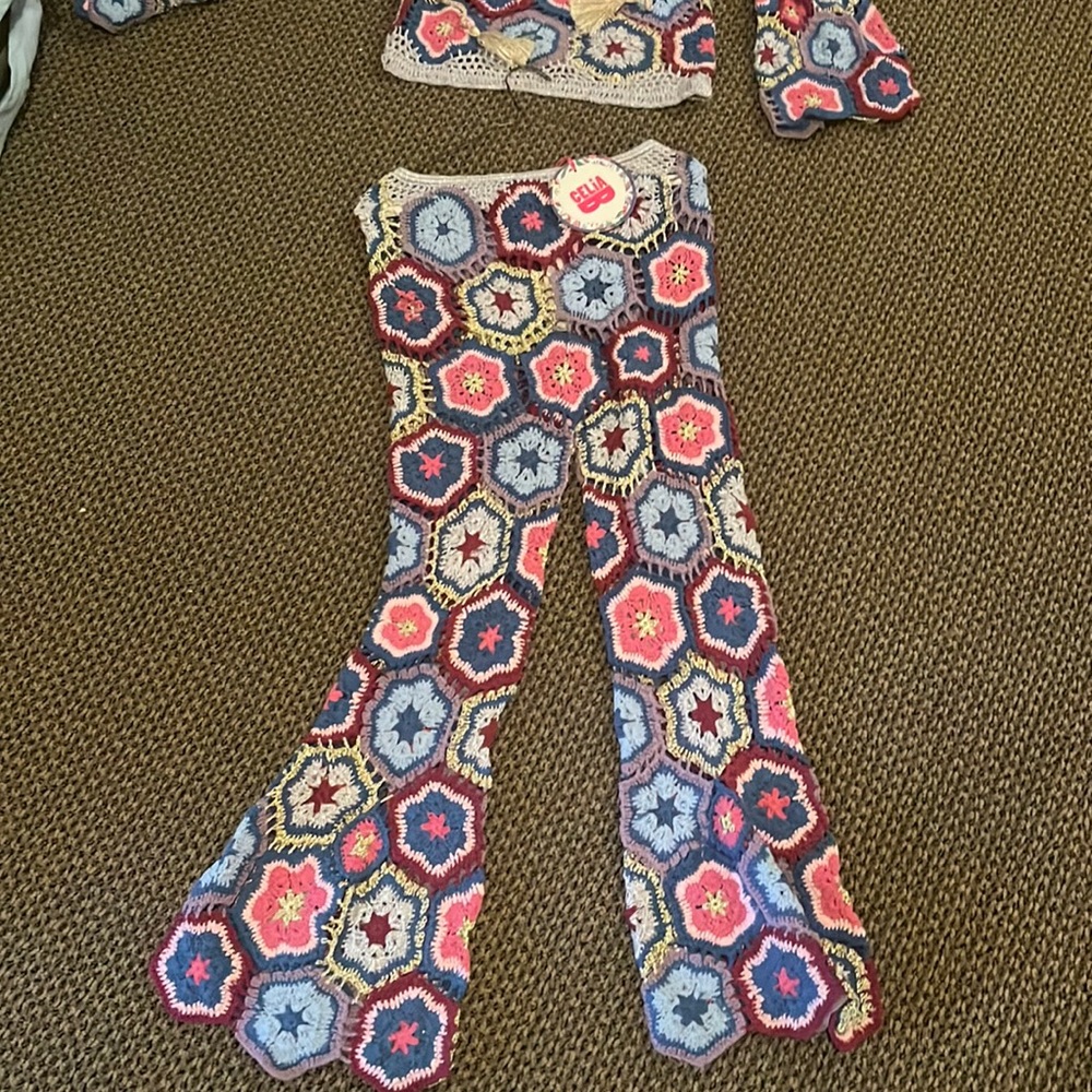 Celia B Oliver Trouser Multi, NWT size small